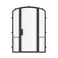 Air Grand with Side Windows - Single Mini Arch by Pinky’s Iron Doors — home doors, view 1