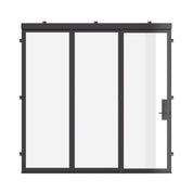 Bi-fold steel door with contemporary architectural styling.