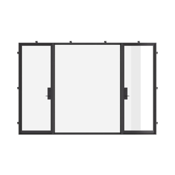 Air Lite with Thermal Break - Dual Single with Middle Fixed Panel Flat | Standard Sizes