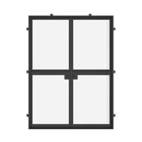 Air Lite Dutch - Double Flat | Standard Sizes by Pinky’s Iron Doors — home doors, view 1