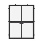 Double flat Dutch steel doors with narrow sightlines and glazing.