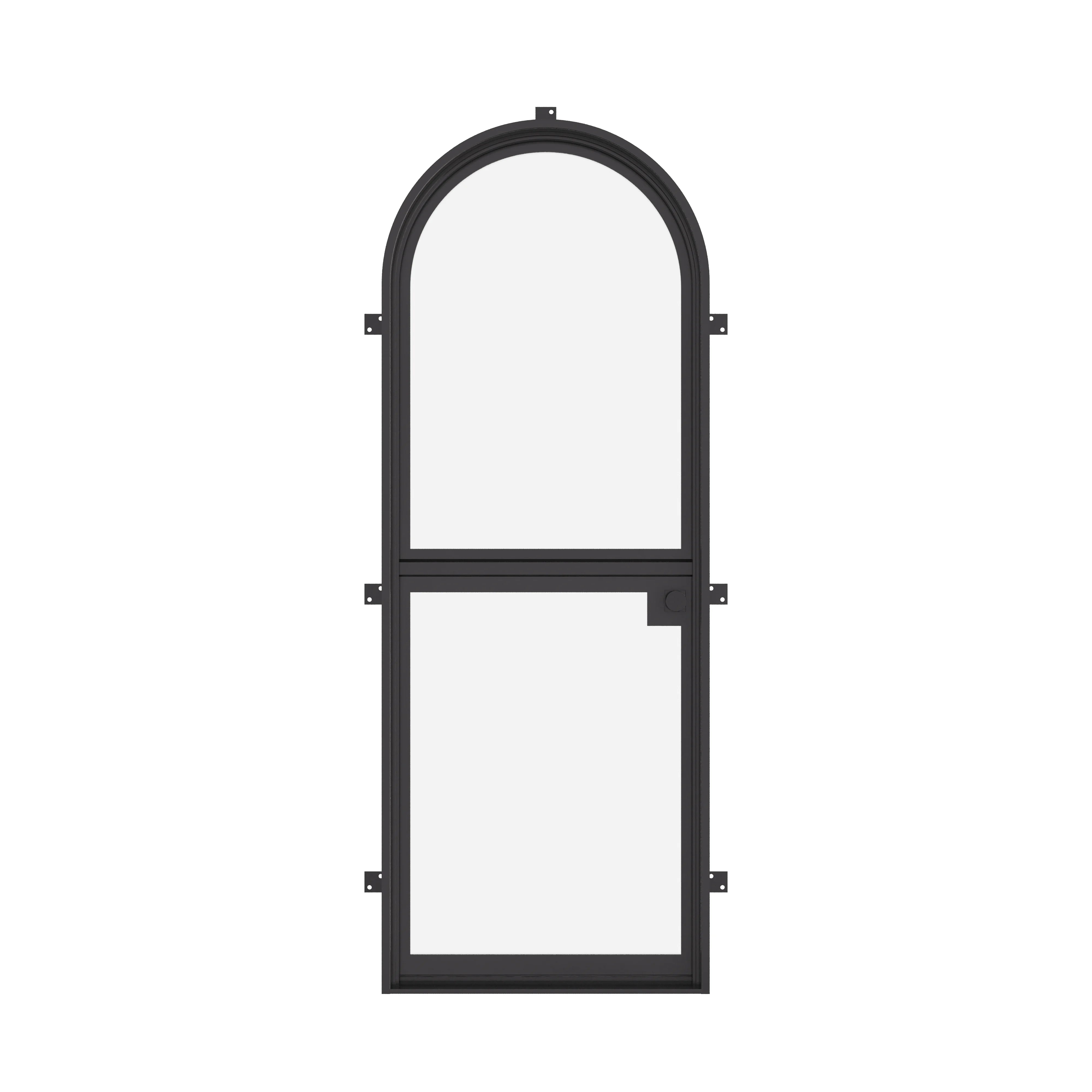 Dutch full arch steel door, NFRC rated low-E glazing.