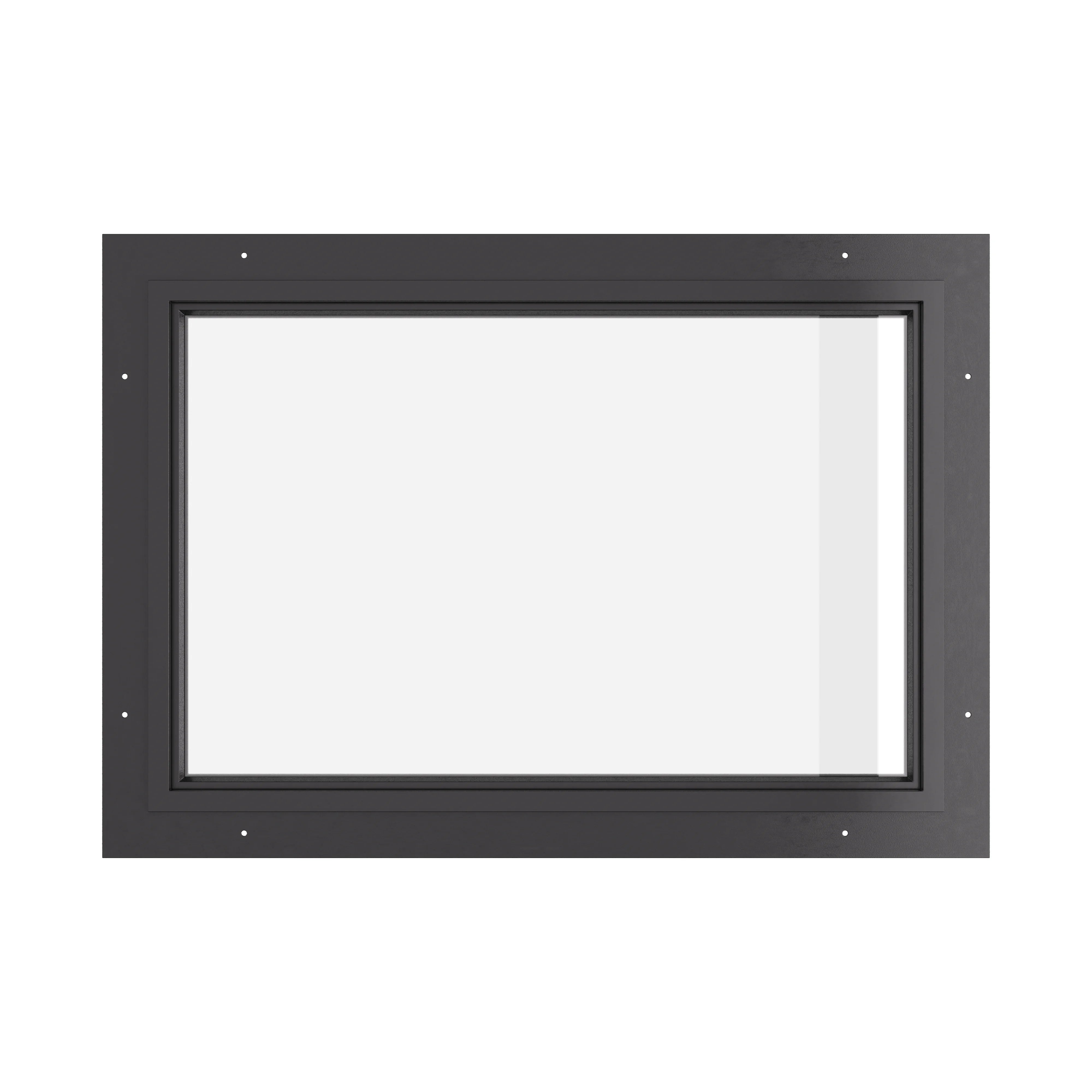 modern steel fixed window in horizontal orientation for exterior wall