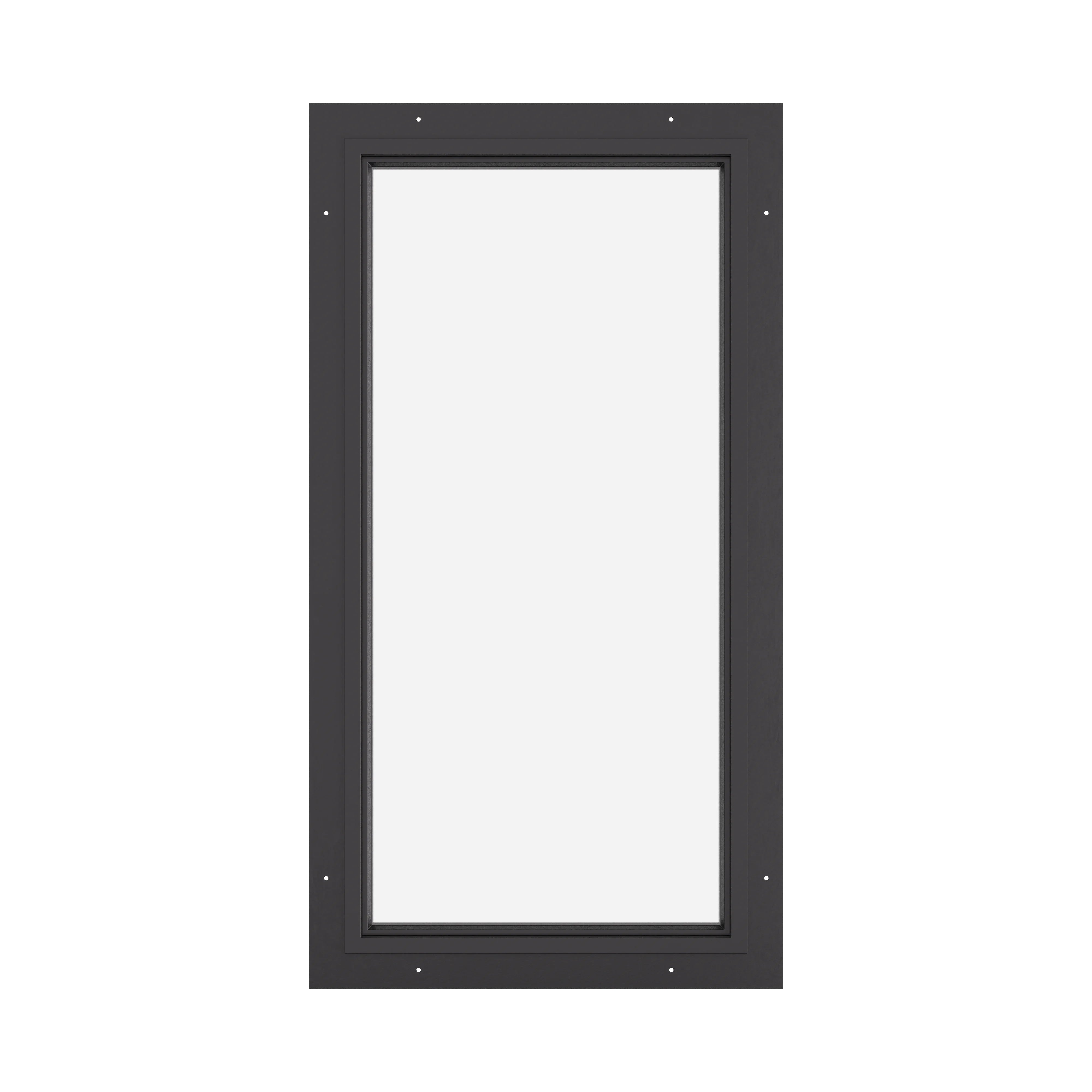 thermally broken portrait steel window with insulated glazing and slim frame