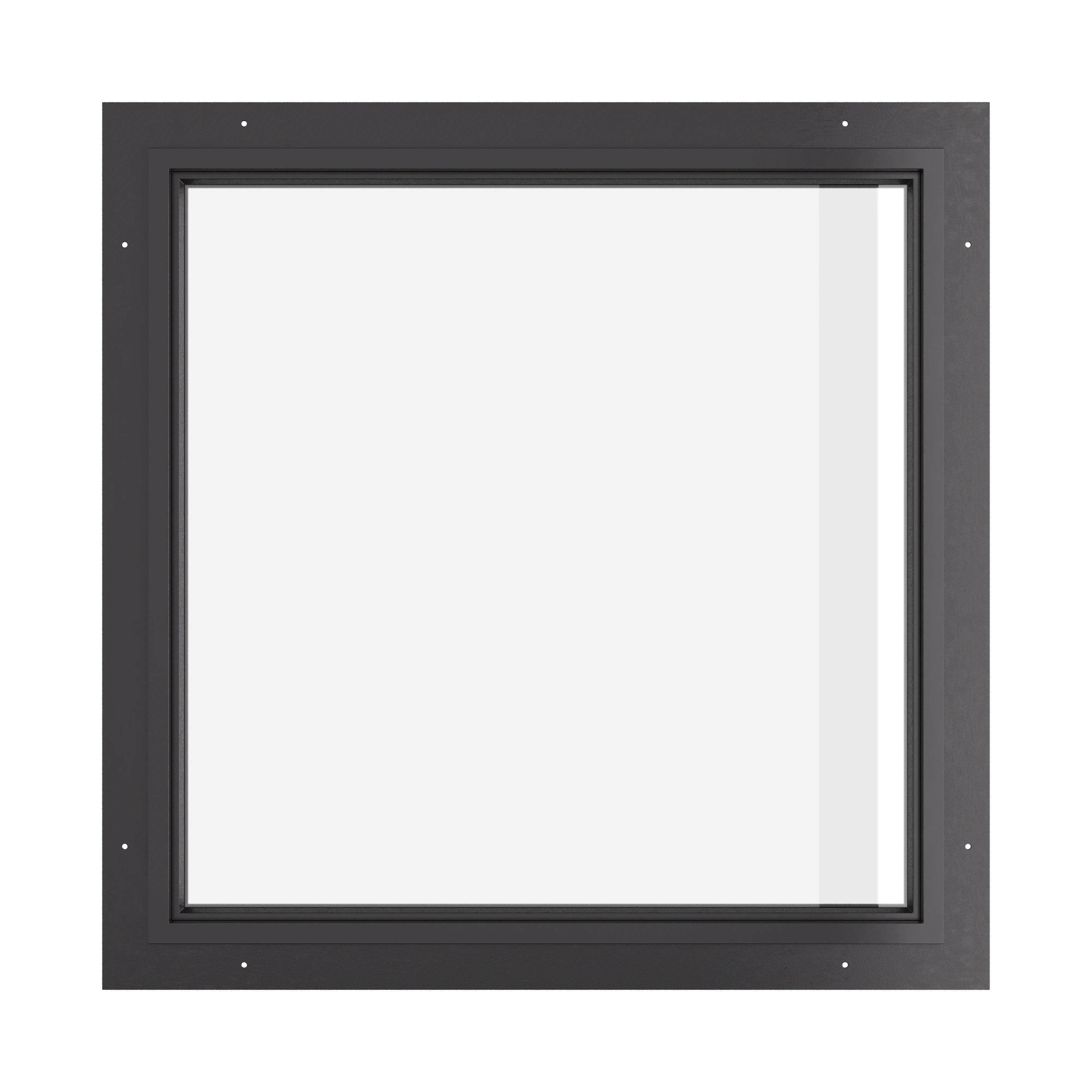 compact square steel window for architectural accent openings