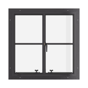 Air Window 0V 1H with Thermal Break - Double Casement Square | Standard Sizes