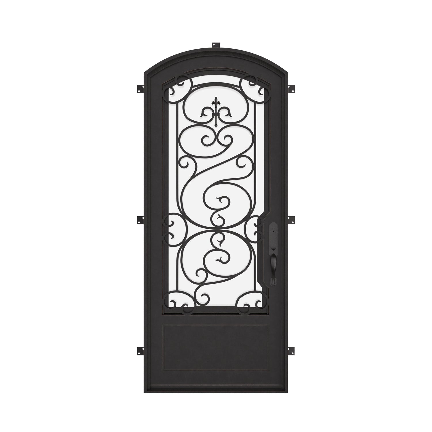 Beverly with Thermal Break - Single Arch by Pinky’s Iron Doors — home doors, view 1