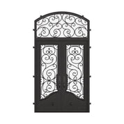 Beverly thermally broken hinged french swing door with arched top window.