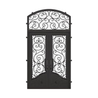 Beverly with Thermal Break and Arch Top Window - Double Flat by Pinky’s Iron Doors — home doors, view 1