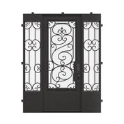 Beverly thermally broken flat top patio door with sidelights.