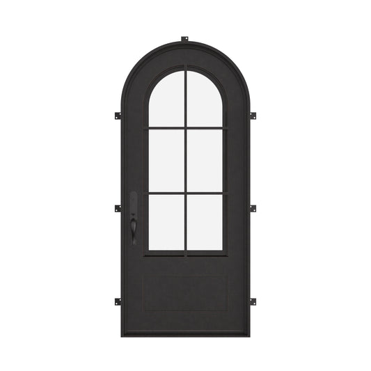 Bristol with Thermal Break - Single Full Arch | Standard Sizes by Pinky’s Iron Doors — home doors, view 1