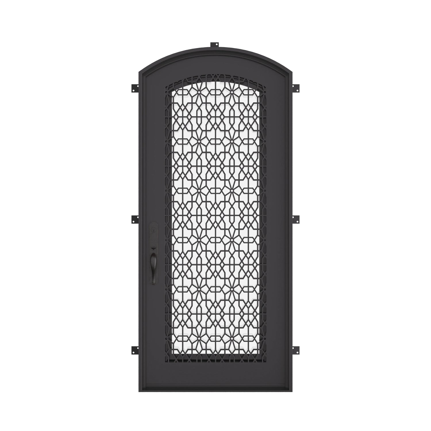 DNA' Door with Thermal Break - Single Arch by Pinky’s Iron Doors — home doors, view 1