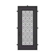 DNA’ Door flat top single flat metal door thermally broken in black.