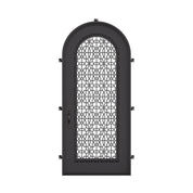 DNA’ Door exterior full arch door with thermal break and tempered glass in matte black.