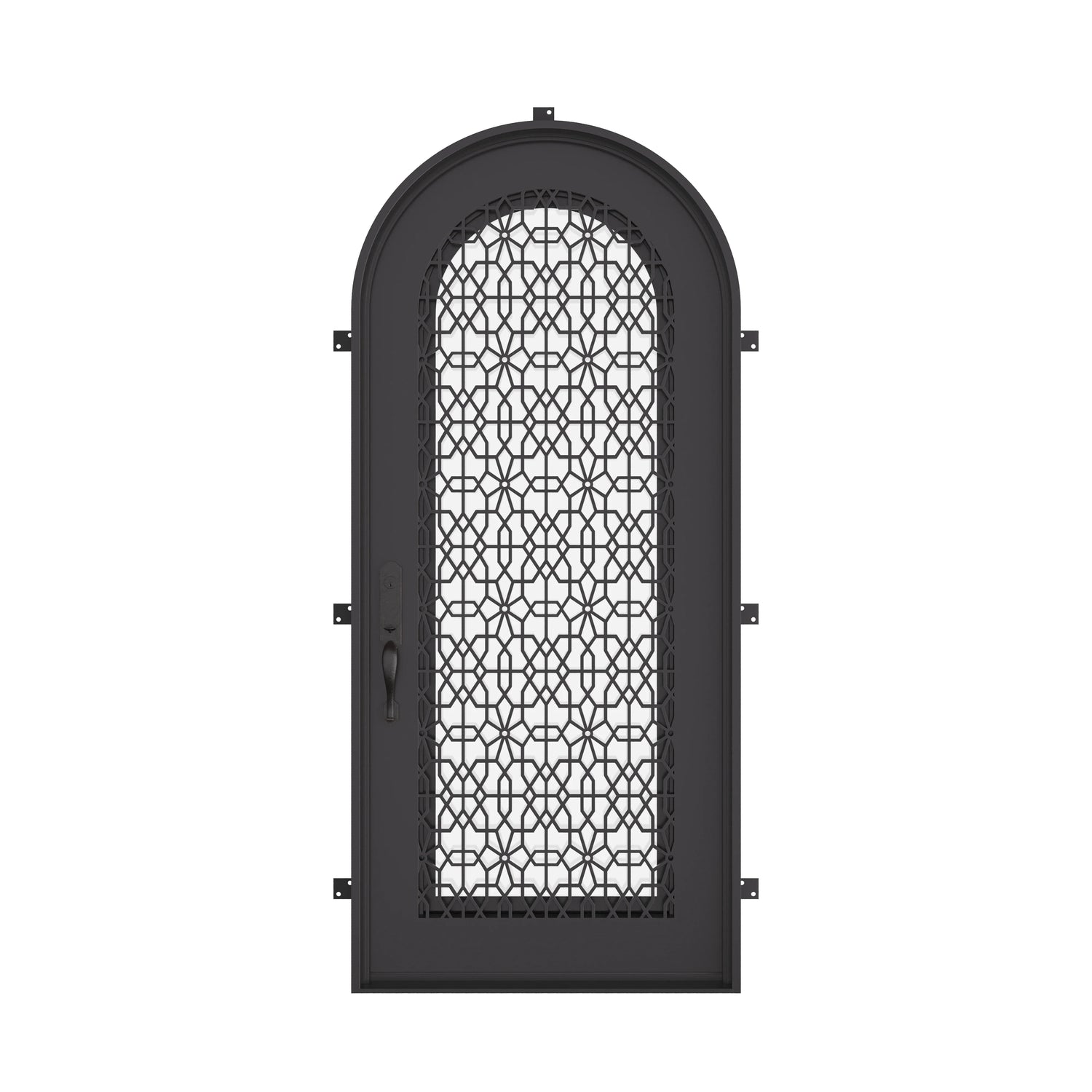 DNA' Door with Thermal Break - Single Full Arch by Pinky’s Iron Doors — home doors, view 1