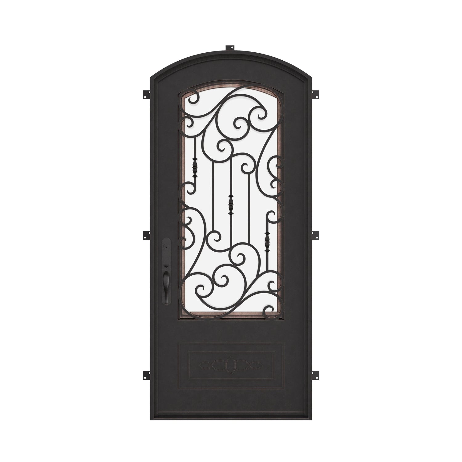 Golden Gate with Thermal Break - Single Arch | Standard Sizes by Pinky’s Iron Doors — home doors, view 1