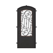 Golden Gate iron single door in bronze finish for cold weather.