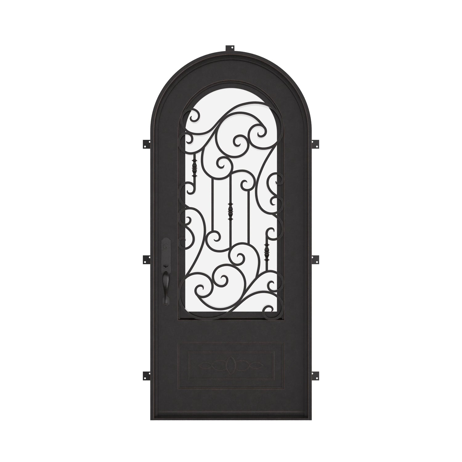 Golden Gate with Thermal Break - Single Full Arch | Standard Sizes by Pinky’s Iron Doors — home doors, view 1