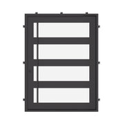 Knox flat steel pivot front door with minimalist modern frame