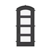 Knox iron hinged door with thermal barrier for cold weather.