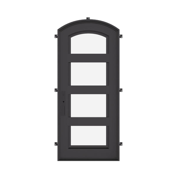 Knox iron hinged door with thermal barrier for cold weather.