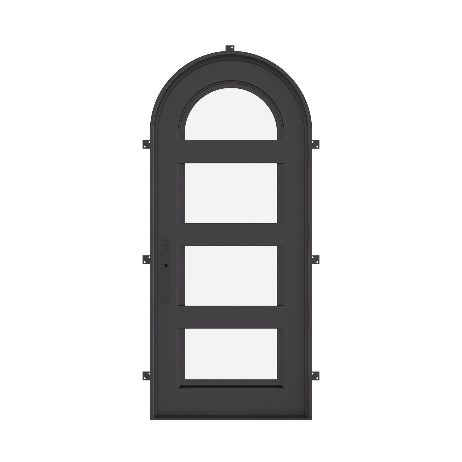 Knox with Thermal Break - Single Full Arch by Pinky’s Iron Doors — home doors, view 1