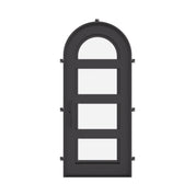 Knox single full arch top entry door with modern design and dual-pane glass.