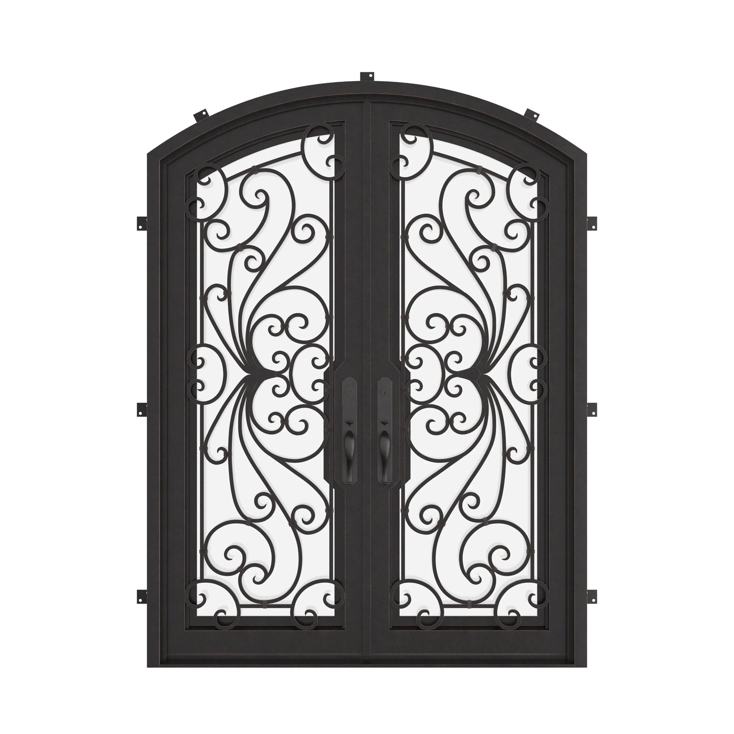 Miracle - Double Arch | Standard Sizes by Pinky’s Iron Doors — home doors, view 1
