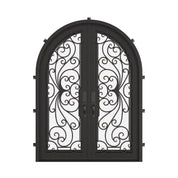 Miracle round top iron french door thermally broken.