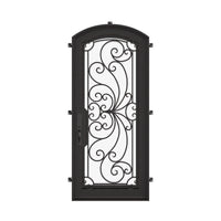 Miracle - Single Flat | Standard Sizes by Pinky’s Iron Doors — home doors, view 1