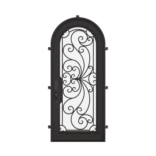 Miracle with Thermal Break - Single Full Arch by Pinky’s Iron Doors — home doors, view 1