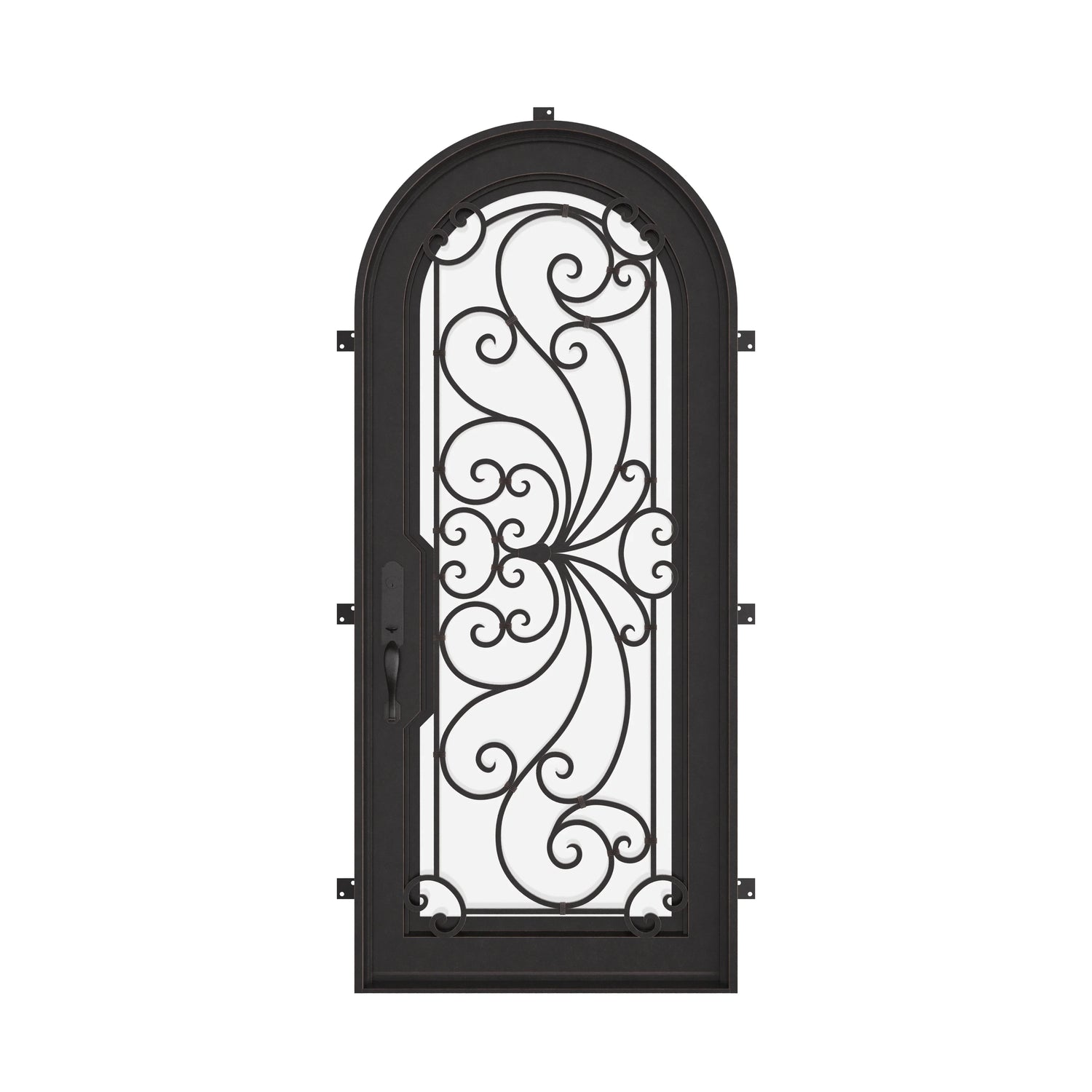 Miracle with Thermal Break - Single Full Arch by Pinky’s Iron Doors — home doors, view 1
