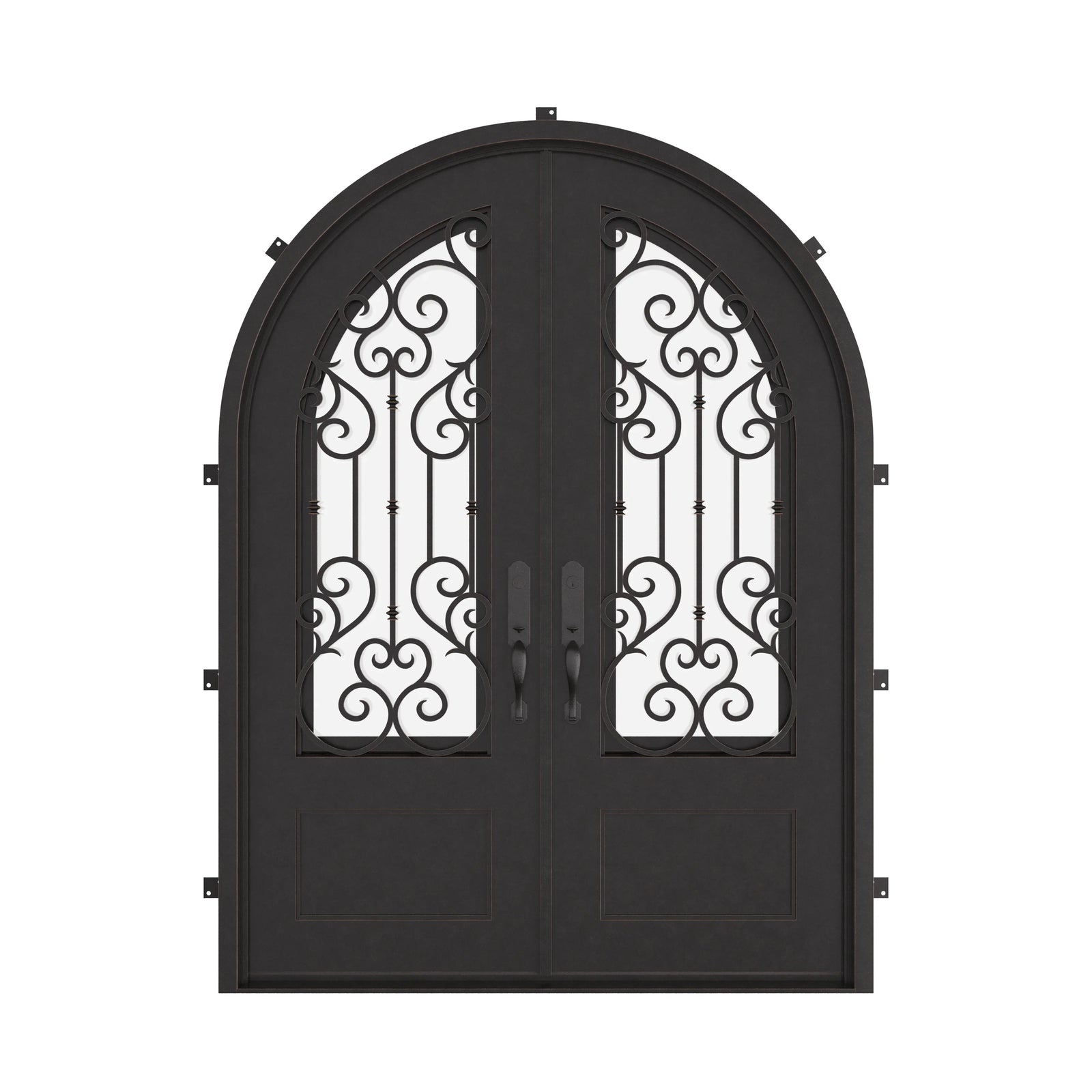 New York radius top iron door thermally broken.