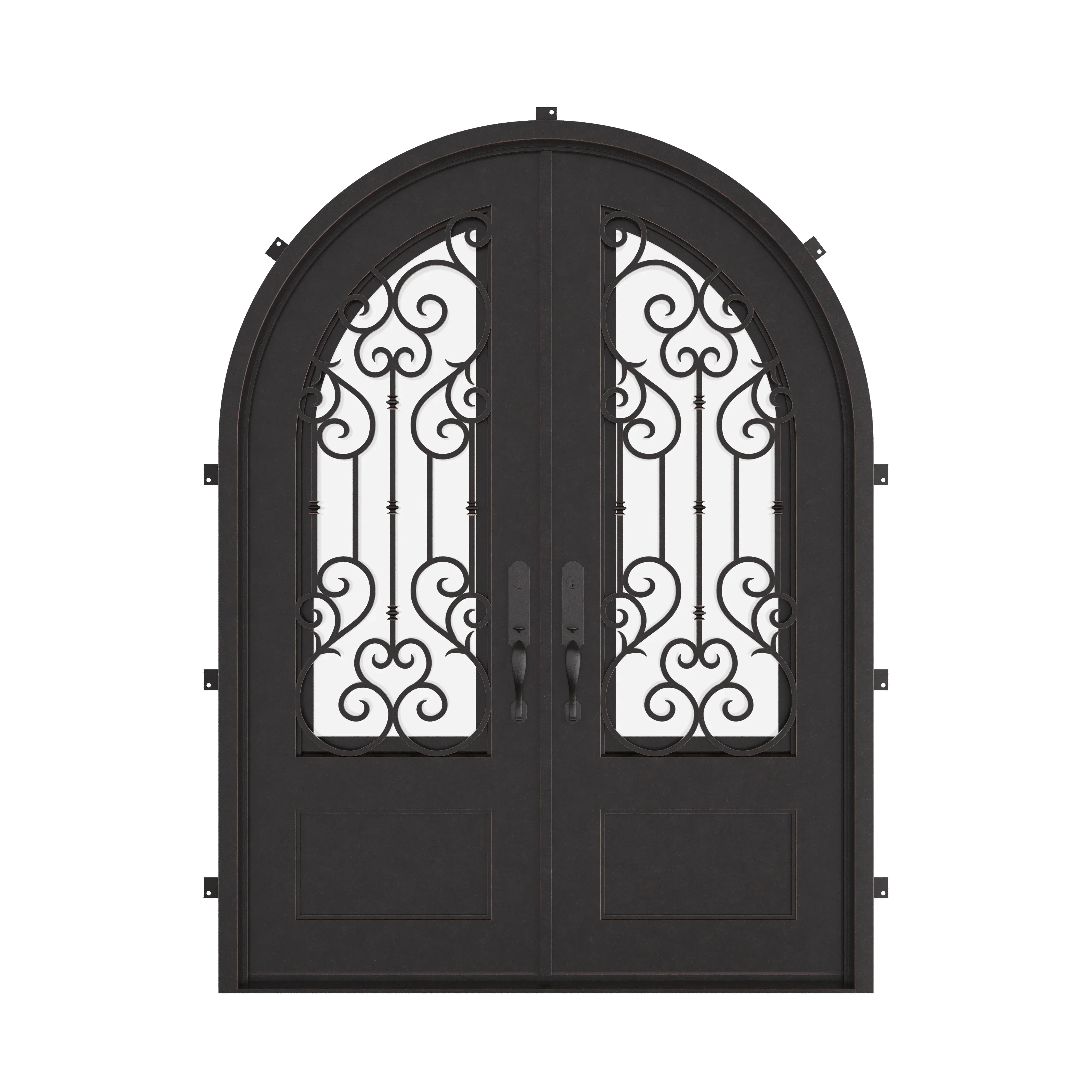 New York radius top iron door thermally broken.