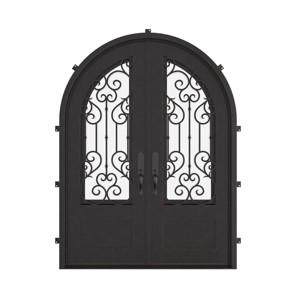 New York radius top iron door thermally broken.