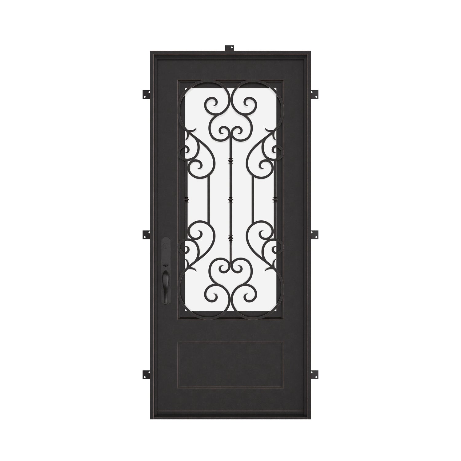 New York with Thermal Break - Single Flat | Standard Sizes by Pinky’s Iron Doors — home doors, view 1