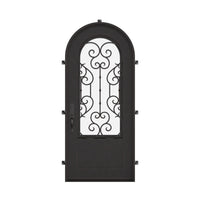 New York with Thermal Break - Single Full Arch | Standard Sizes by Pinky’s Iron Doors — home doors, view 1