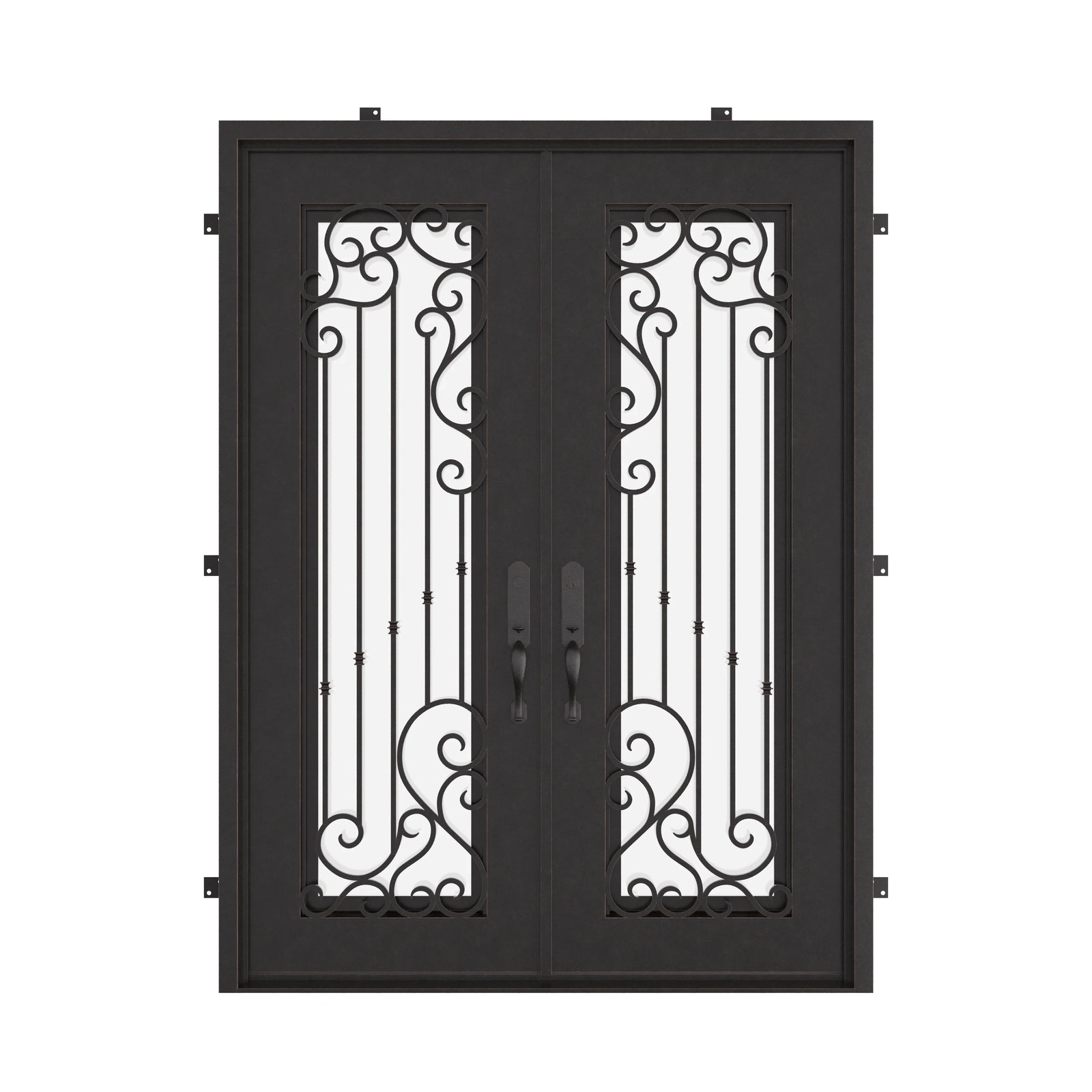 Paris square top patio door with thermal barrier.