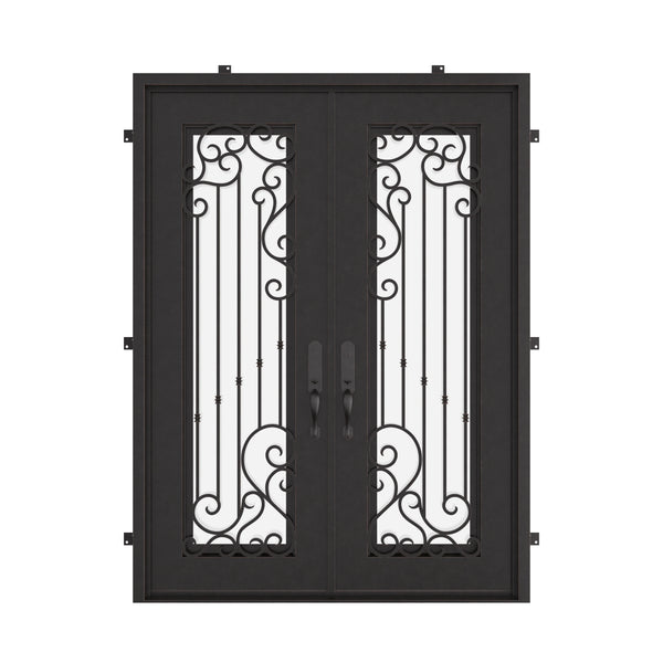 Paris square top patio door with thermal barrier.
