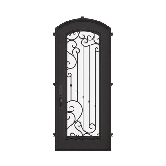 Paris with Thermal Break - Single Arch | Standard Sizes by Pinky’s Iron Doors — home doors, view 1