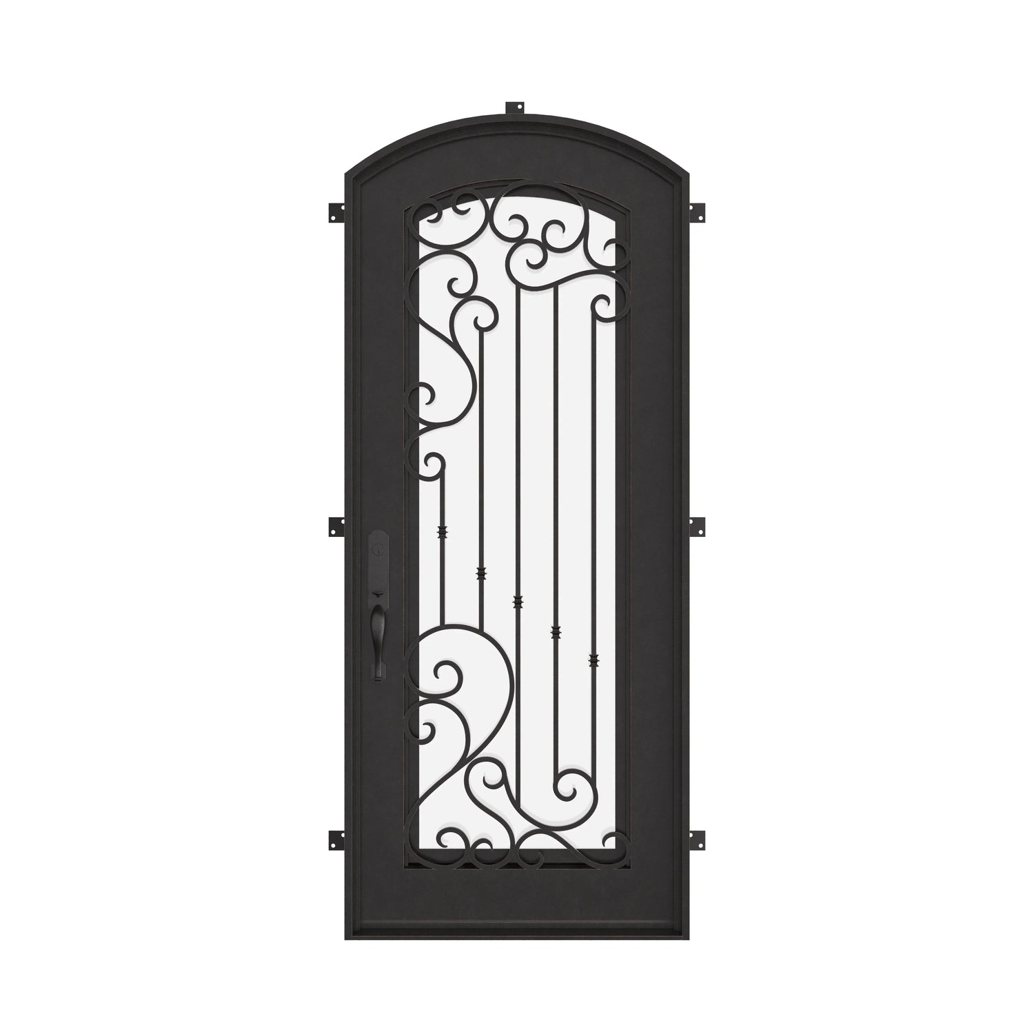 Paris with Thermal Break - Single Arch | Standard Sizes by Pinky’s Iron Doors — home doors, view 1