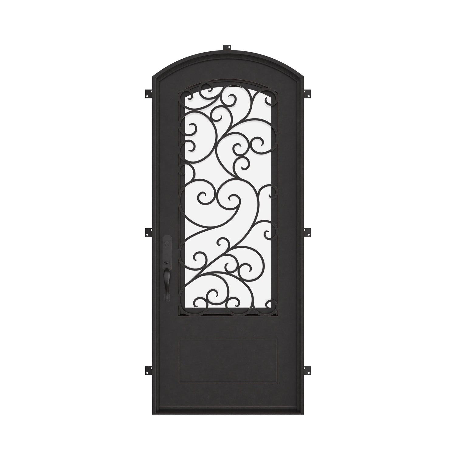 Story with Thermal Break - Single Arch by Pinky’s Iron Doors — home doors, view 1
