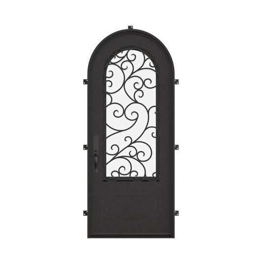 Story with Thermal Break - Single Full Arch | Standard Sizes by Pinky’s Iron Doors — home doors, view 1