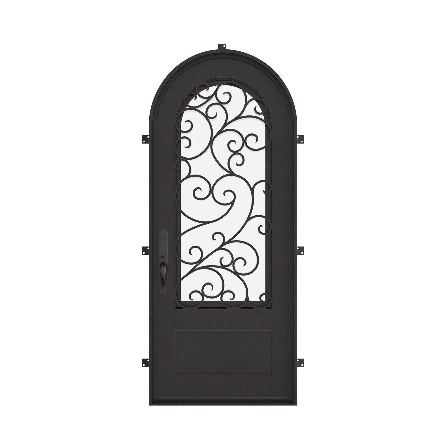 Story with Thermal Break - Single Full Arch by Pinky’s Iron Doors — home doors, view 1