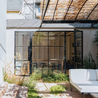 Air 4 with Thermal Break - Dual Single with Middle Fixed Panel Flat by Pinky’s Iron Doors — home doors, view 2