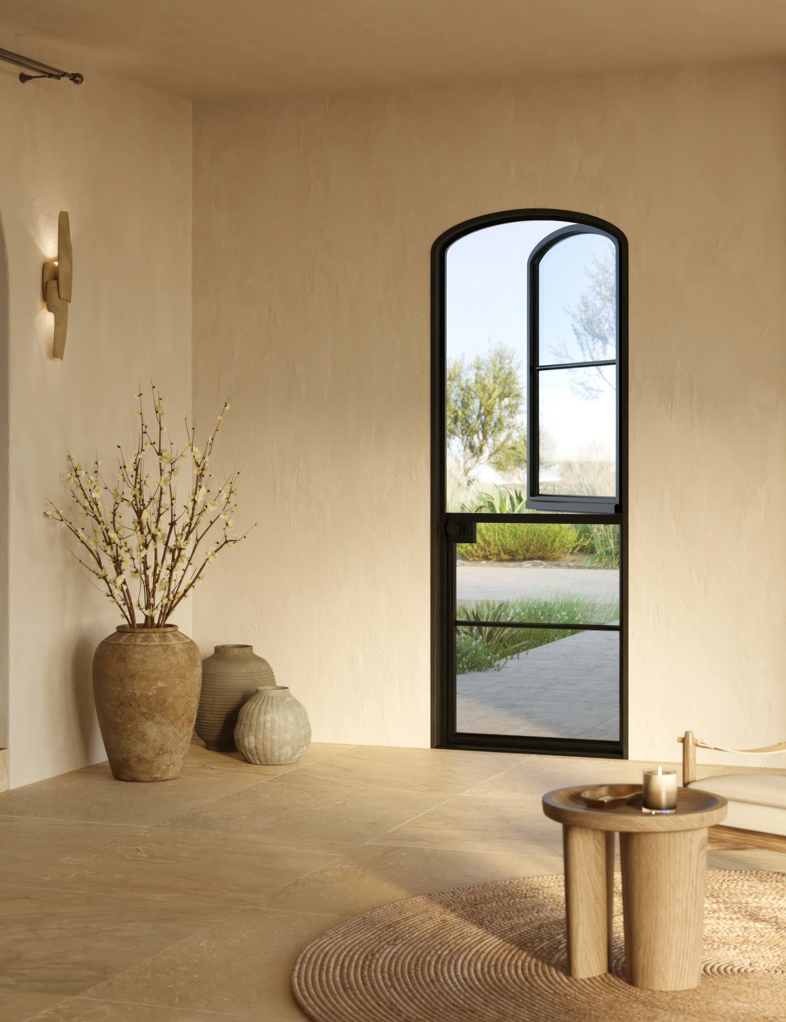 Air 4 Dutch single mini arch entry door, galvanized mixed metal and automotive coating