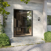 contemporary flat pivot front door