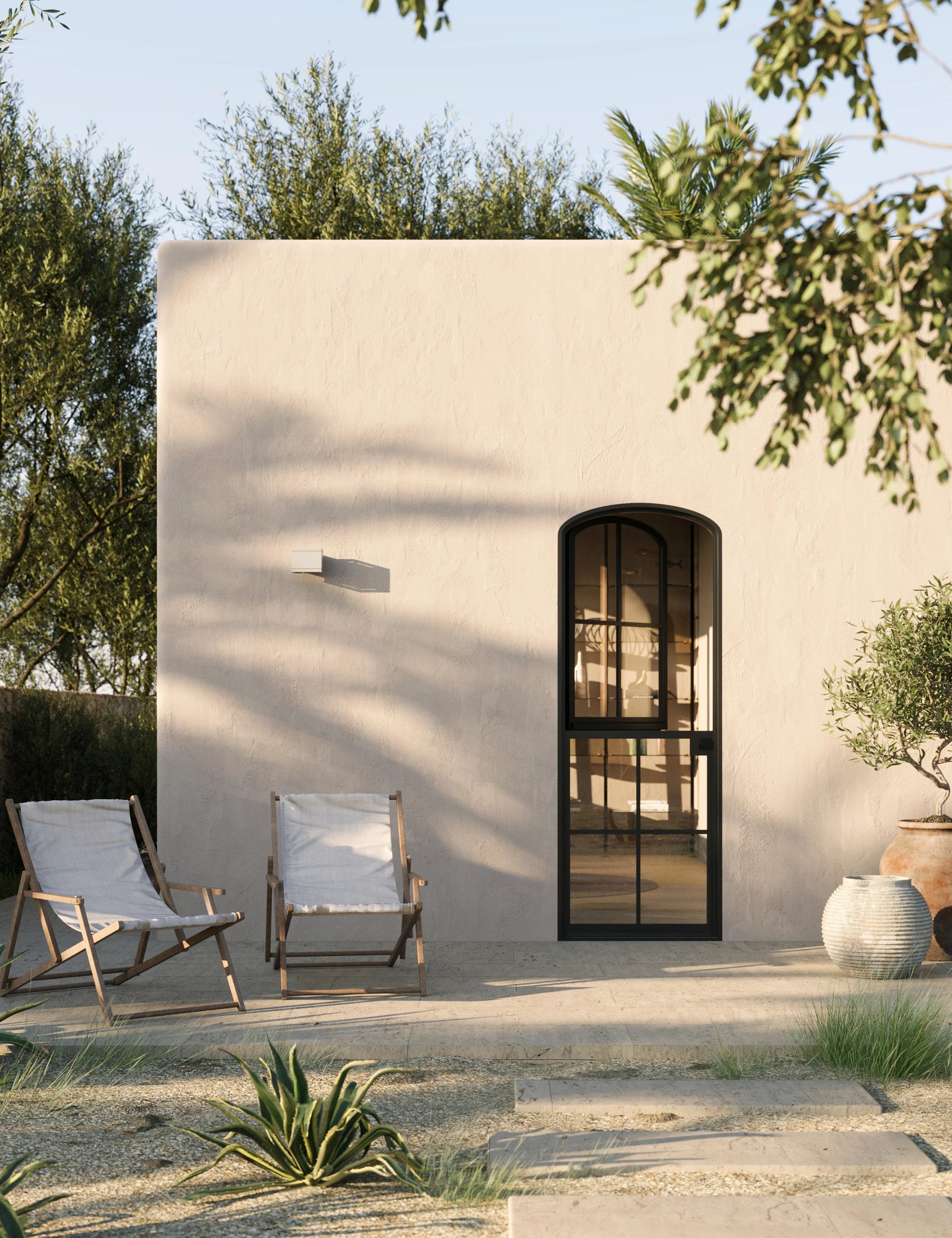 Air 5 Dutch single mini arch steel entry door with prehung frame and NFRC rating