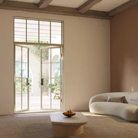 Air 5 with Flat Top Window - Double Flat by Pinky’s Iron Doors — home doors, view 8