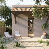 Air 5 with Mini Arch Top Window - Single Flat | Standard Sizes by Pinky’s Iron Doors — home doors, view 2